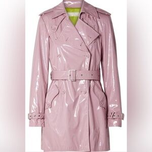 fleur Du Mal PVC MINI TRENCH JACKET IN LILAC size 2
